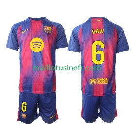 Maillot de Foot FC Barcelone Gavi 6 Domicile 2025-26 - Enfant